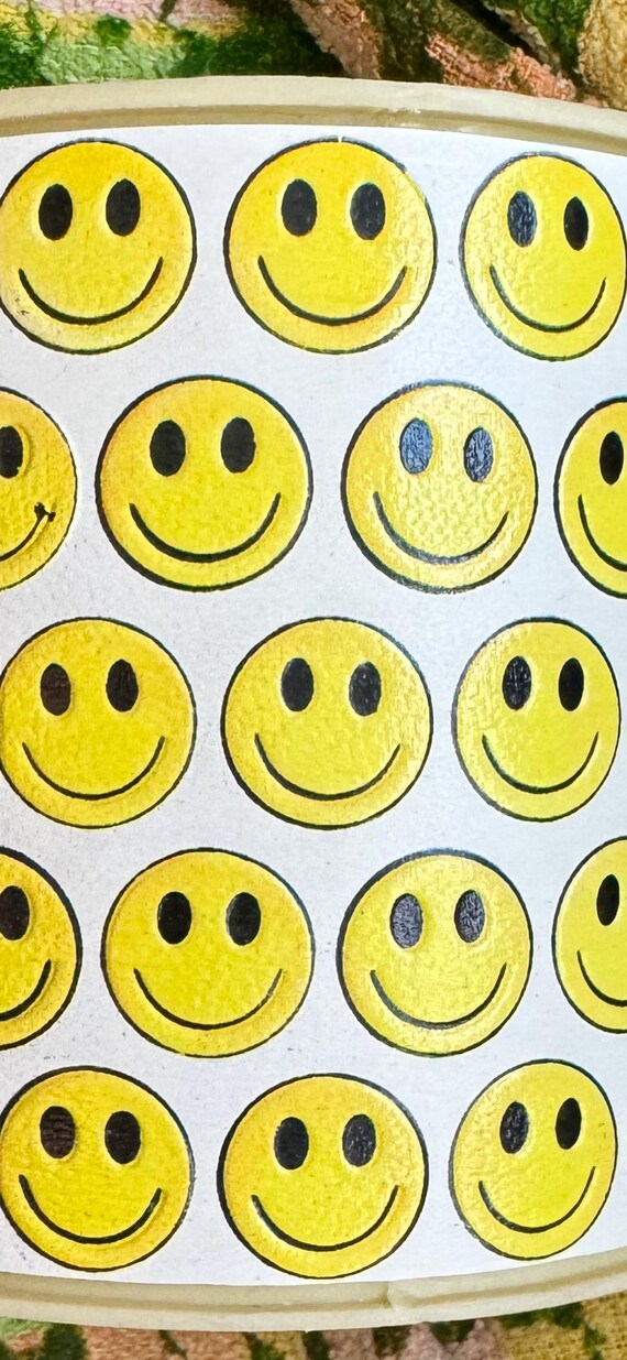 Vintage Smiley Face Pencil Cup, 80s Smiley Face Pen Holder