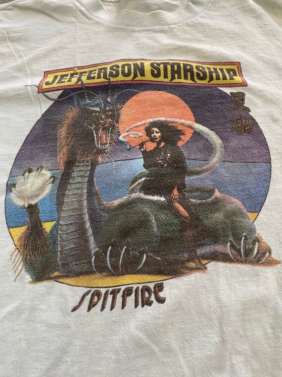 Vintage 1970s Jefferson Starship Spitfire T-Shirt (L) View 3