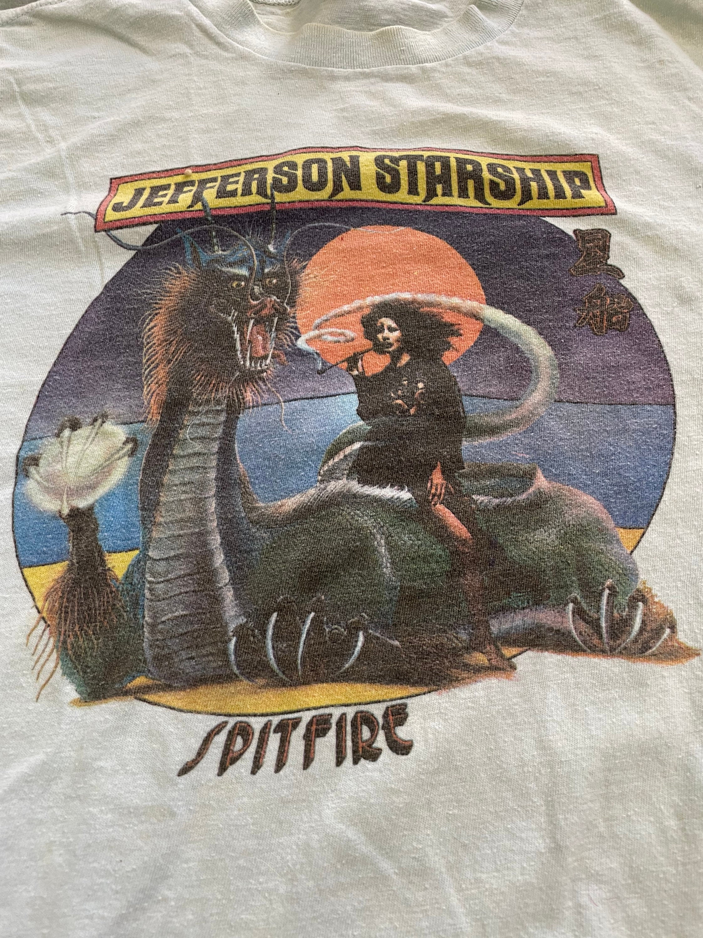 Vintage 1970s Jefferson Starship Spitfire T-shirt (L) - Etsy