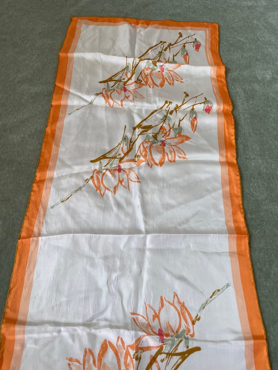 Vintage Vera Neumann oblong silk scarf made in Ja… - image 4