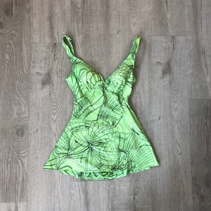 Vintage 60s Catalina swimsuit,green mod Catalina butterfly moth novelty print bathing suit,vintage 60s 1960s swimsuit XXS-XS, green catalina