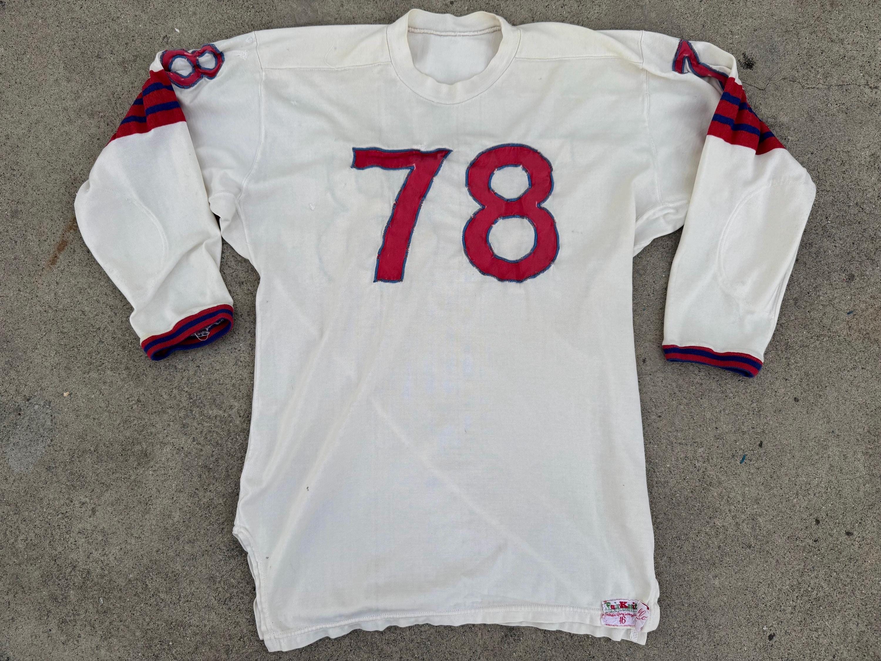 シャツ 50s Vintage Football Burean Holloway 42 Vintage 1950's Football Jersey - Etsy