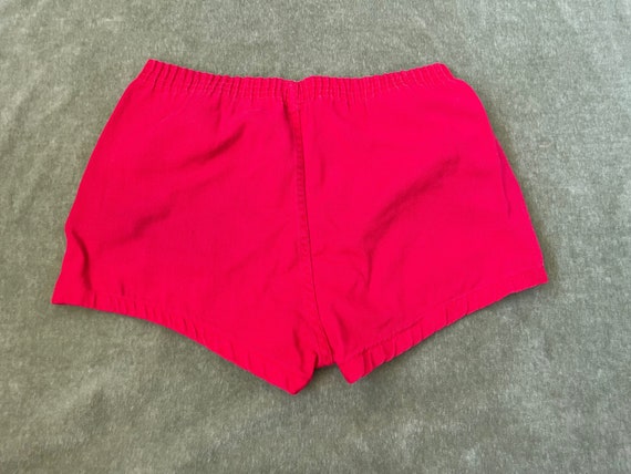 Vintage 80s Champion red gym shorts USA made,La S… - image 3