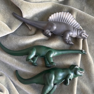 Vintage Rubber Dinosaur - Etsy
