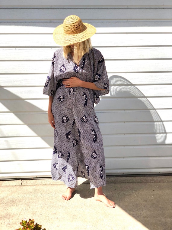 Vintage cotton Kimono Yukata,Japanese cotton Yukat