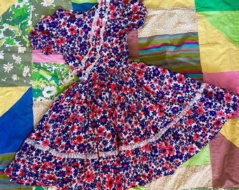 Vintage 60s Flower Power Dress: Audrey Coleman San Diego