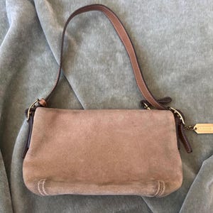 Vintage Brown Suede Shoulder Bag Coach - Etsy