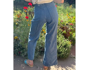 Vintage 1970s Dittos 27 Waist Bellbottom Flares Blue Denim Dittos High Waisted Jeans Pants Vintage 1970s DITTOS Flares Cotton S 27 Etsy