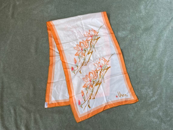 Vintage Vera Neumann oblong silk scarf made in Ja… - image 1