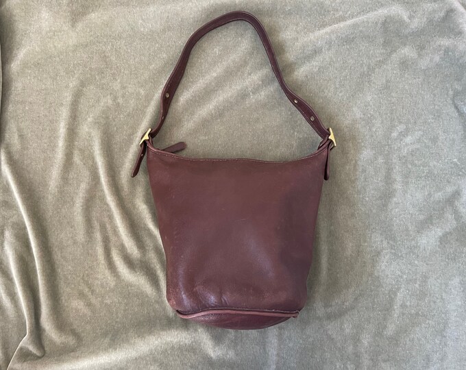 Vintage Coach 9085 Duffle Feed Sac Bag in Dark Brown, Vintage XL Coach