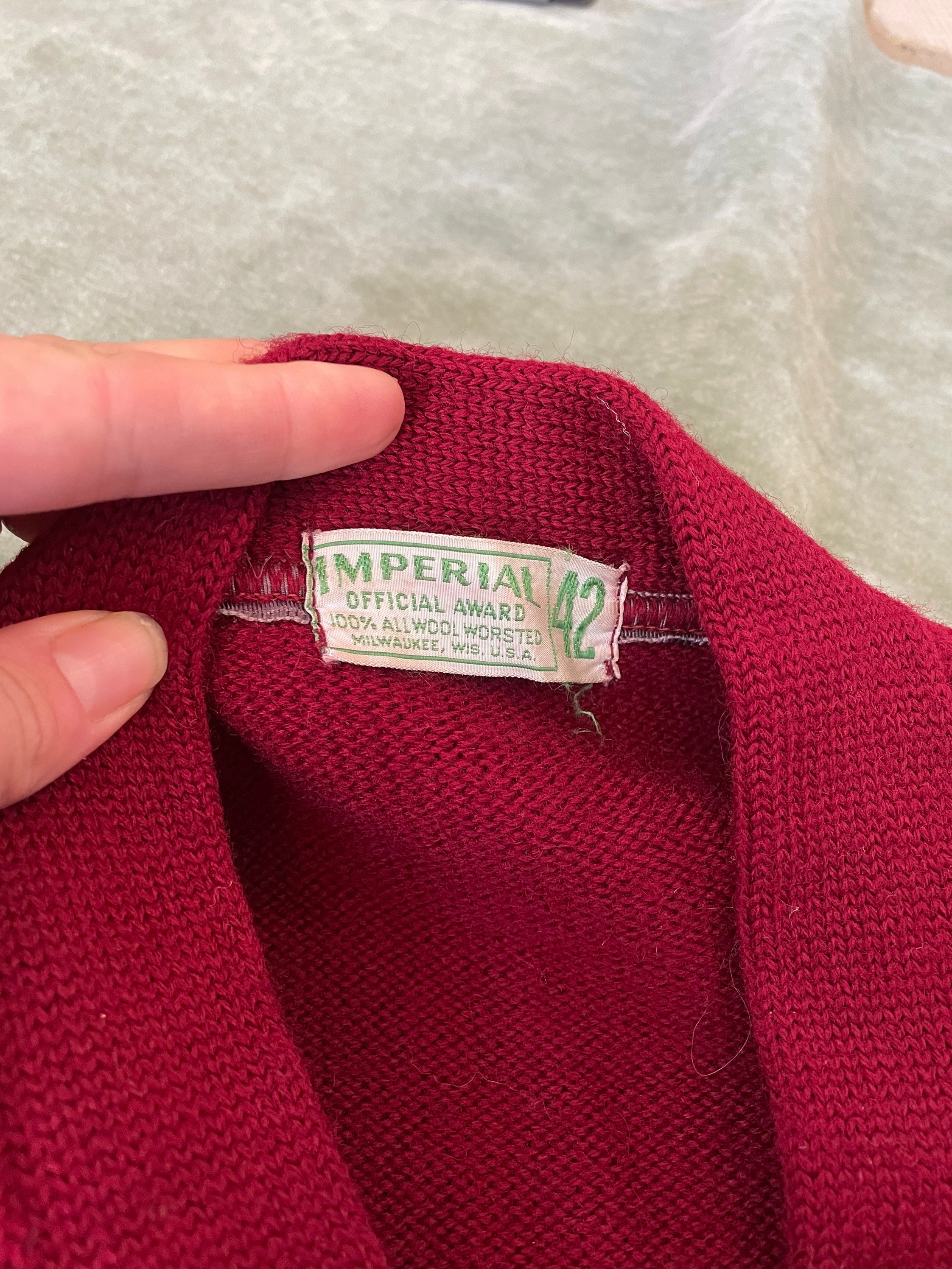 50~60's IMPERIAL】 Award cardigan