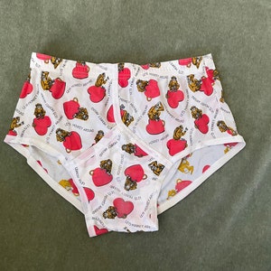 Vintage 60s 70s Jockey nylon Let’s Monkey Around underwear briefs, novelty print valentines underwear 1970s // Let’s Monkey Around //