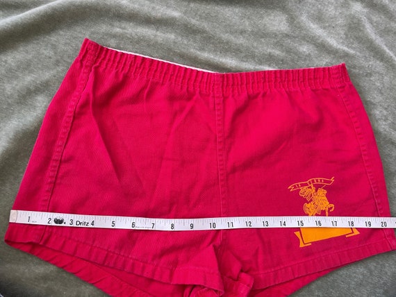 Vintage 80s Champion red gym shorts USA made,La S… - image 10