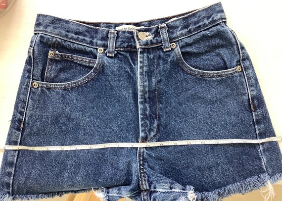 Vintage high waist CK Calvin Klein denim shorts 2… - image 10