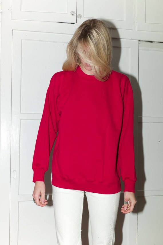 vintage red sweatshirt