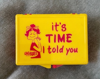 Vintage Gag Gift, Gag-Boxes NYC, Vintage novelty adult gift, it's time I told you I'm Expecting Gag Gift, retro party favor gag gift