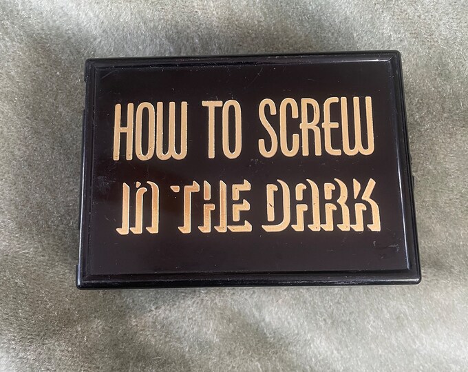 Vintage Gag Gift, Vintage Novelty Adult Gift, How to Screw in the Dark