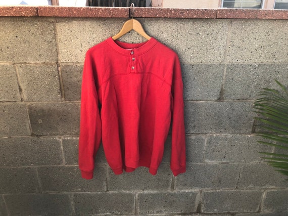 faded red sweatshirt
