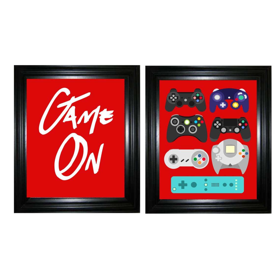 Gamer Decor Video Game Art Gaming Decor Video Game Decor Etsy