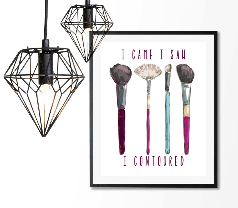 Makeup Decor Makeup Wall Art Makeup Quotes Salon Prints Etsy