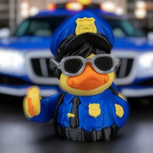Quop 3D Printed Articulated Duck Figurine | Funny Collectible for Jeep Owners | Duck Lovers | Law Enforcement Gift