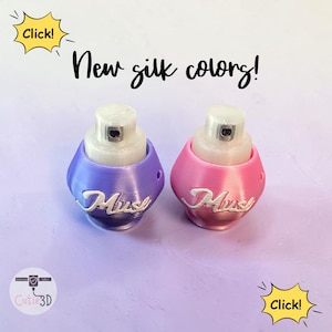 Perfume Bottle Fidget Clicker Keychain | 3D Printed Sensory Toy | Girly Gift