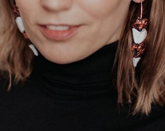 Handmade Fox Hook Earrings: Polymer Clay Animal Jewelry