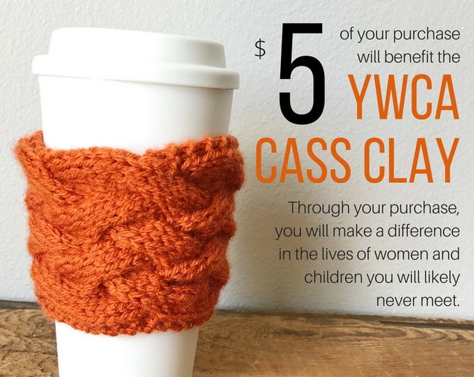 DONATION ITEM Knit Coffee Sleeve Knit Cup Holder Knit Can Etsy