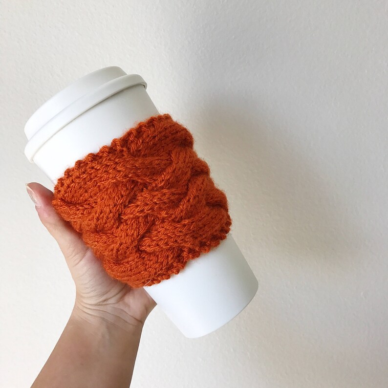 DONATION ITEM Knit Coffee Sleeve Knit Cup Holder Knit Can Etsy