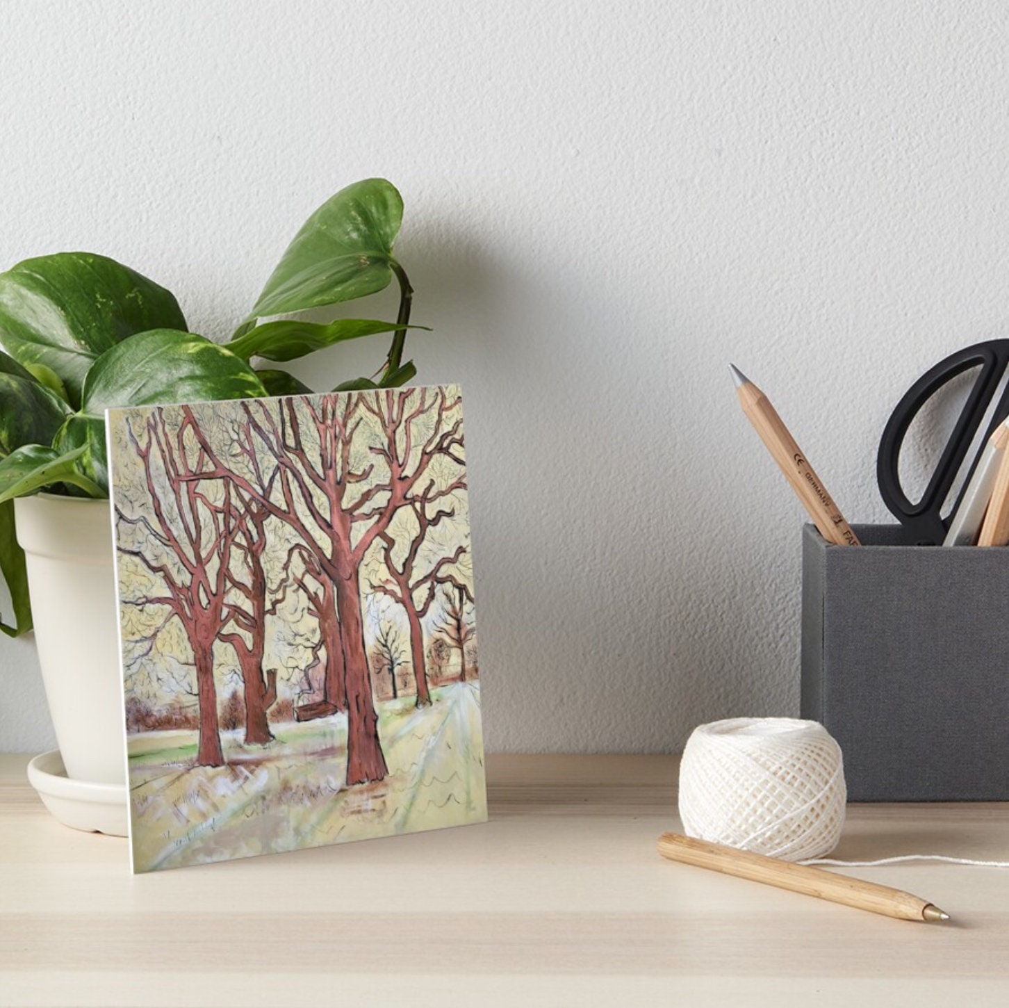 The Trees In The Field Clap Their Hands Art Board Print By Etsy