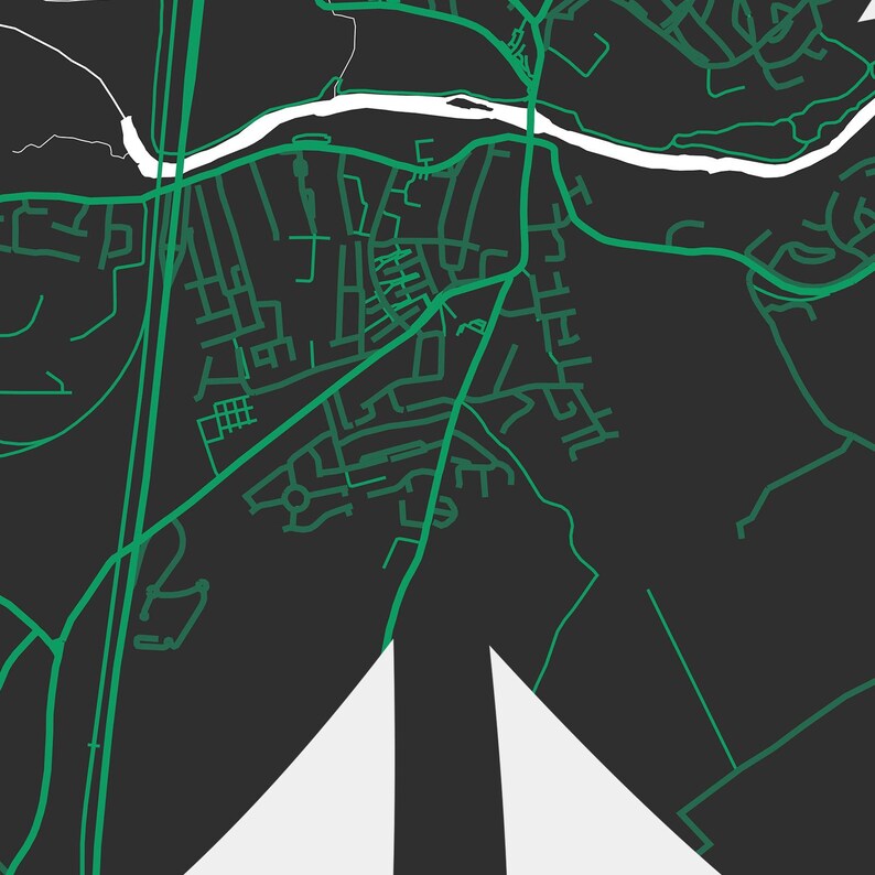 Mallow Map Mallow Shamrock Map Print | Map of Mallow Ireland | Digital Download - Etsy