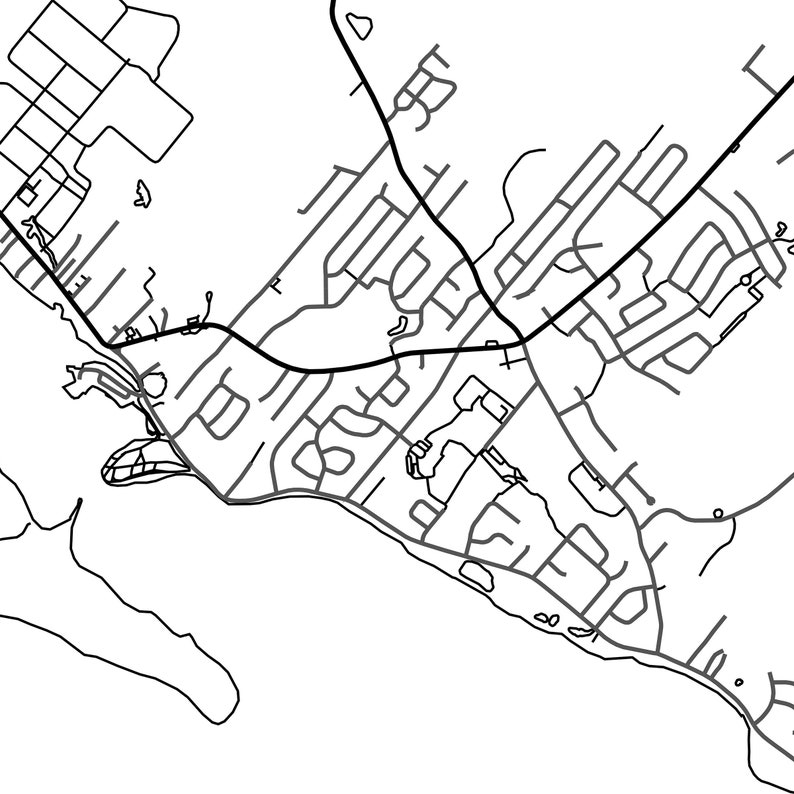 Eastern Passage Map Print Map of Eastern Passage Nova Scotia Etsy