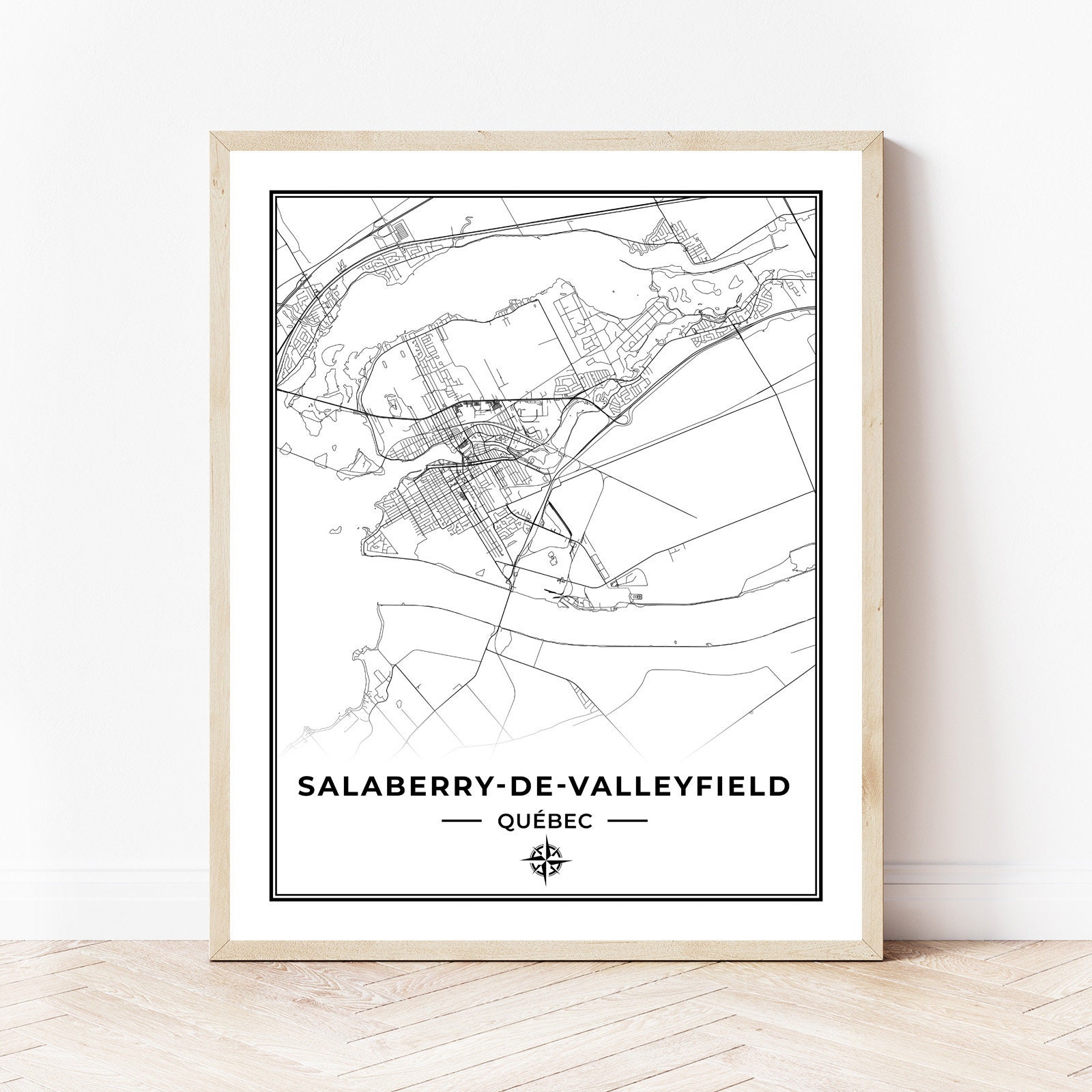 Salaberrydevalleyfield Map Print Map of Etsy
