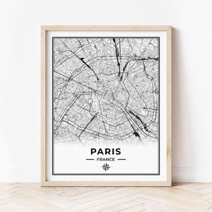 Mapa Paryża Wydrukuj | Mapa Paryża Francja | Pobieranie cyfrowe