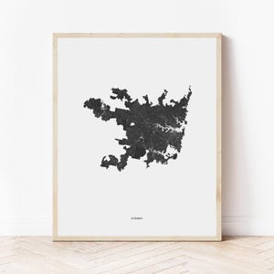 Sydney Heritage Map Print | Map of Sydney Australia | Digital Download