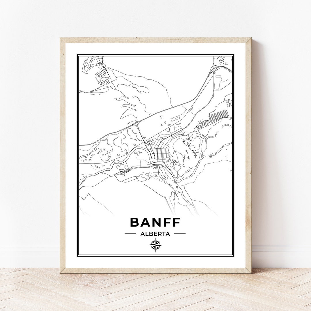 Banff Map Print Map of Banff - Il 1080xN.3398868088 Gwuo