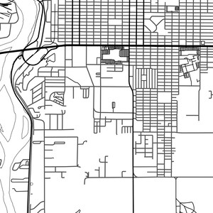 Great Falls Map Print Map of Great Falls Montana Digital Download - Etsy