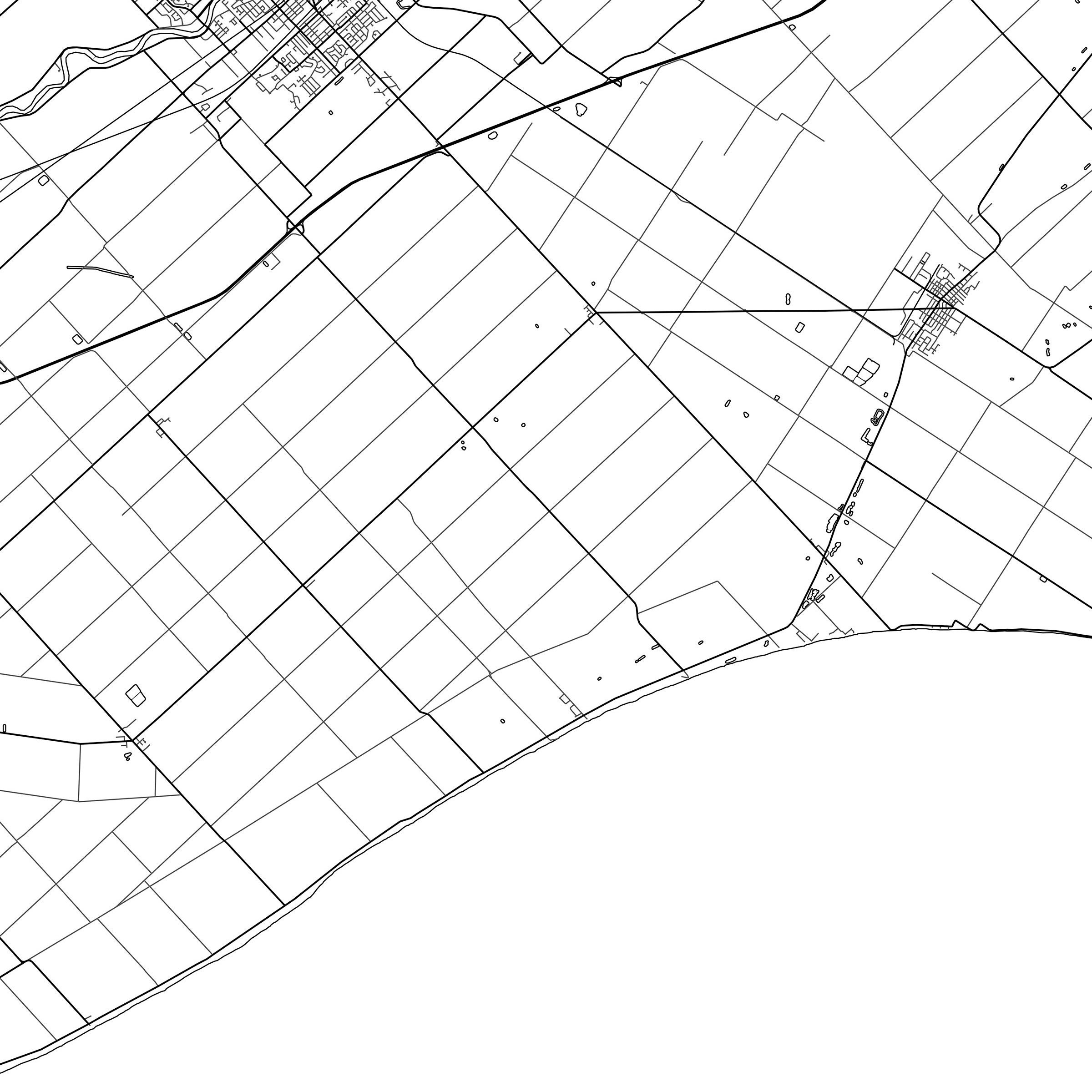 Chathamkent Map Print Map of Chathamkent Ontario Black & Etsy Canada