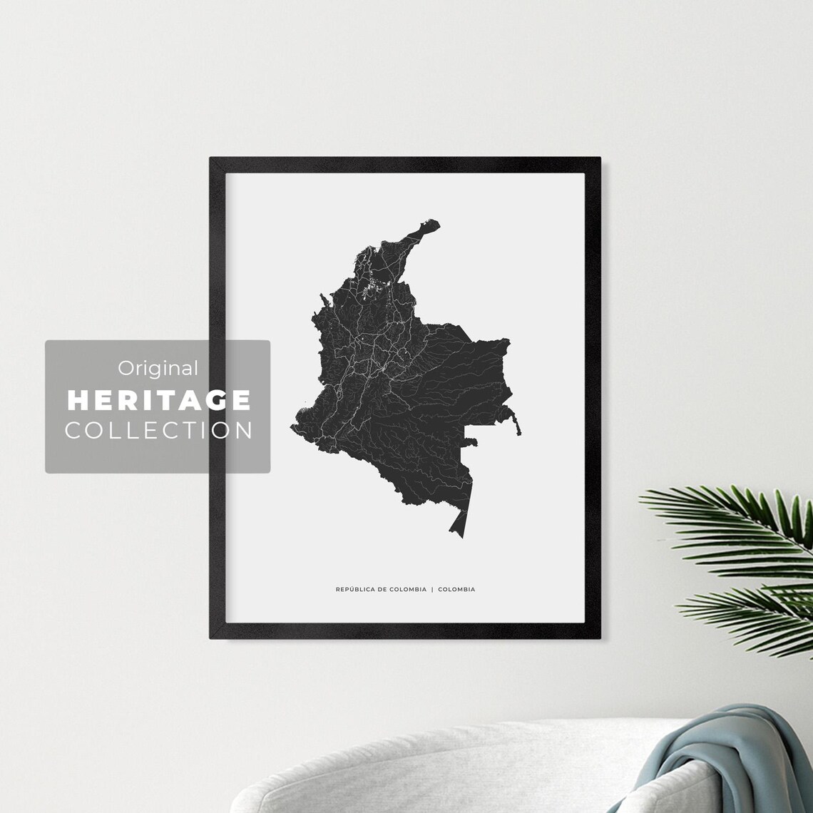 Colombia Map Print | Map of Colombia Colombia | Digital Download - Etsy
