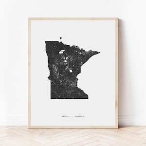 Mappa del Minnesota Stampa / Mappa del Minnesota / Download digitale