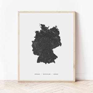 Germany Map Print | Map of Germany | Digital Download