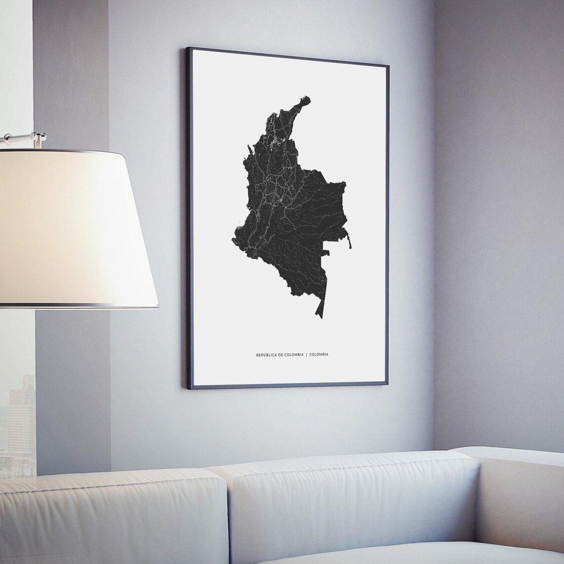 Colombia Map Print | Map of Colombia Colombia | Digital Download - Etsy
