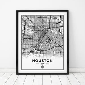 Houston Map Print Map of Houston - Il 300x300.6303569178 D5mg 