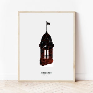 Kingston Penitentiary Print | Map of Kingston Ontario | Digital Download