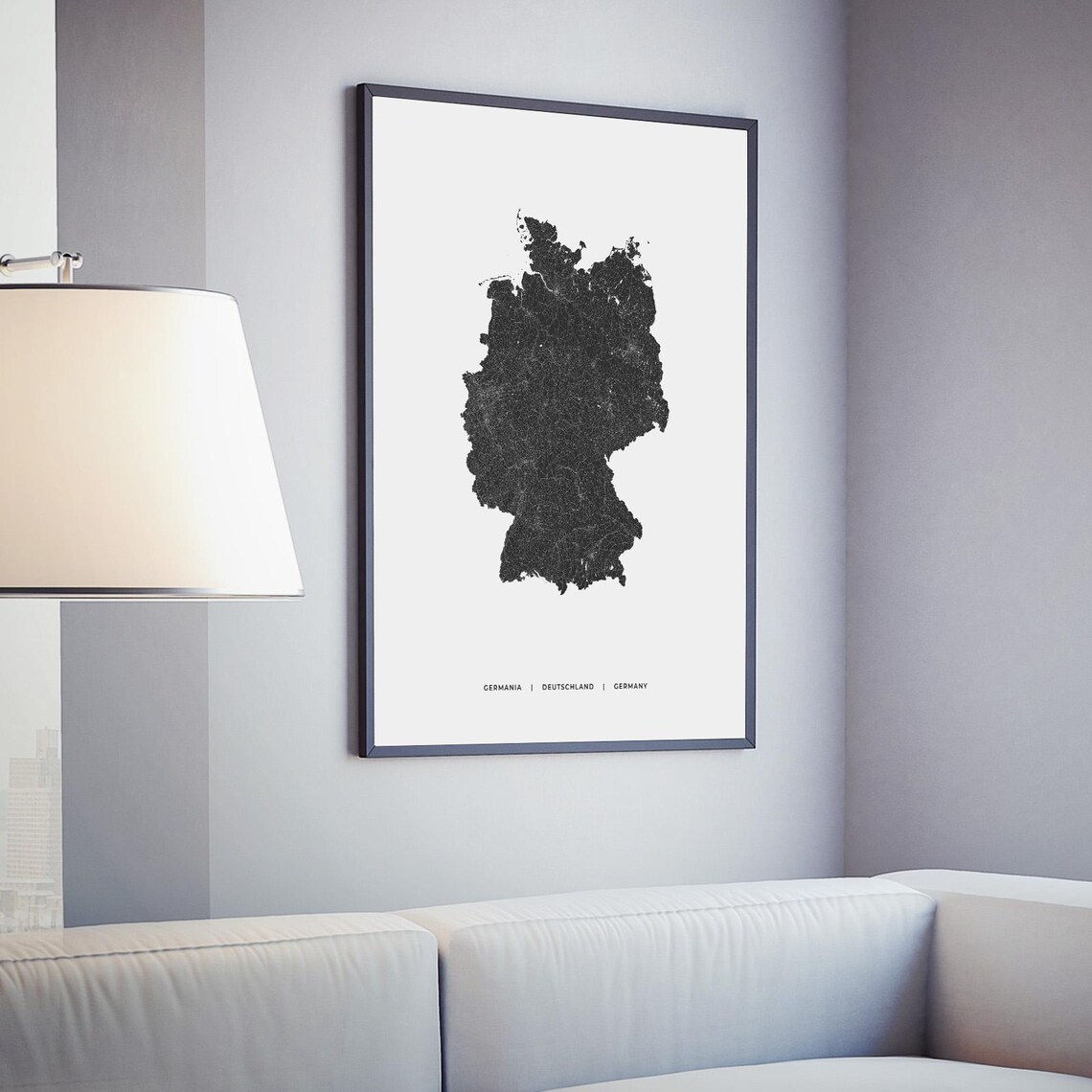 Germany Map Print Germany Map Print | Map of Germany | Digital Download - Etsy