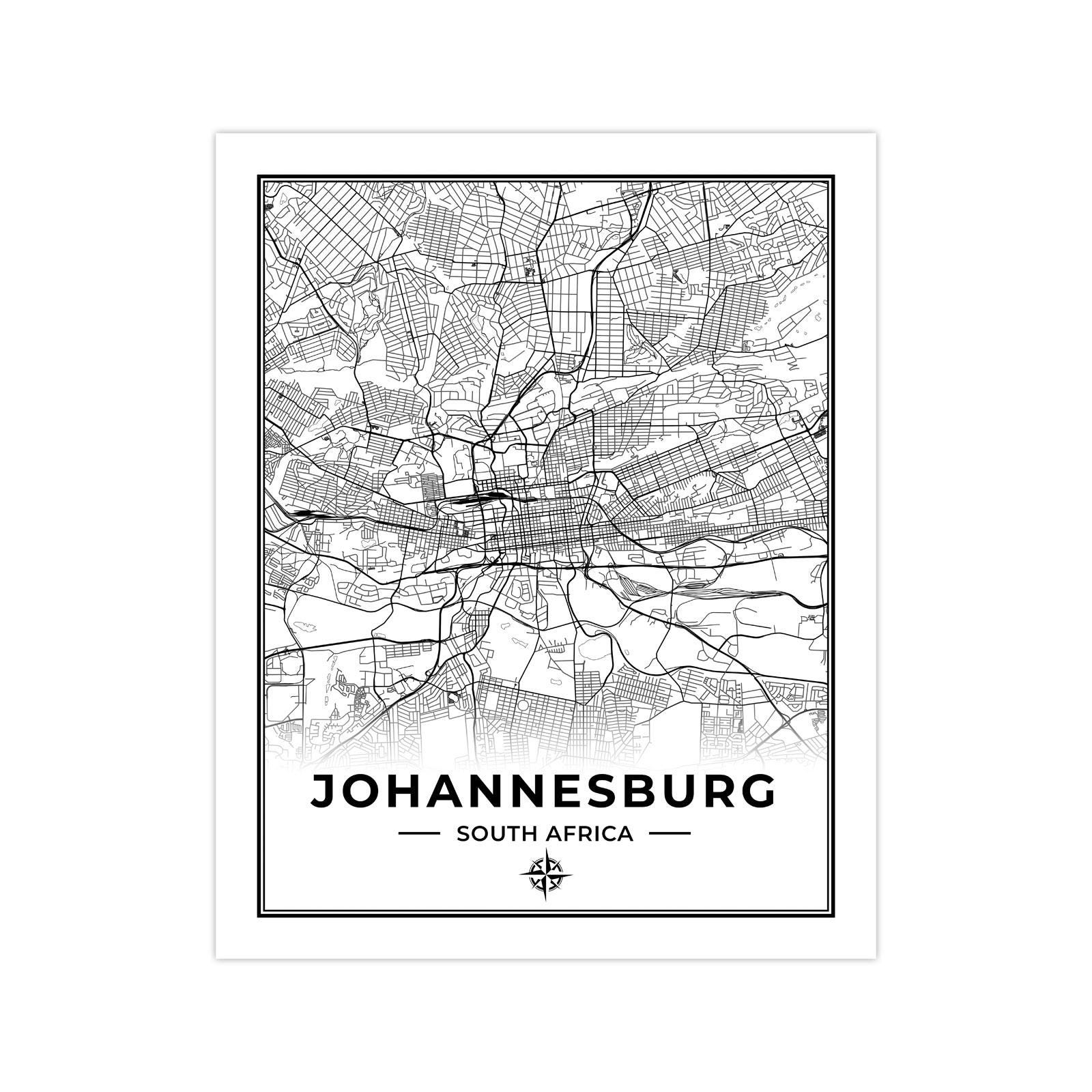 Map Print Map Of South Africa Digital Il 59sf 