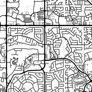 Sherwood Park Map Print Map of Sherwood Park Alberta Black | Etsy