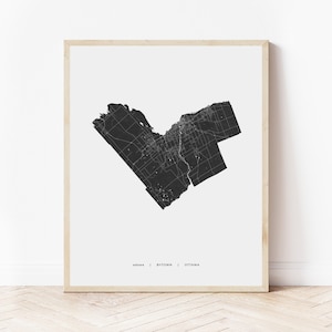 Ottawa Heritage Map Print | Map of Ottawa Ontario | Digital Download