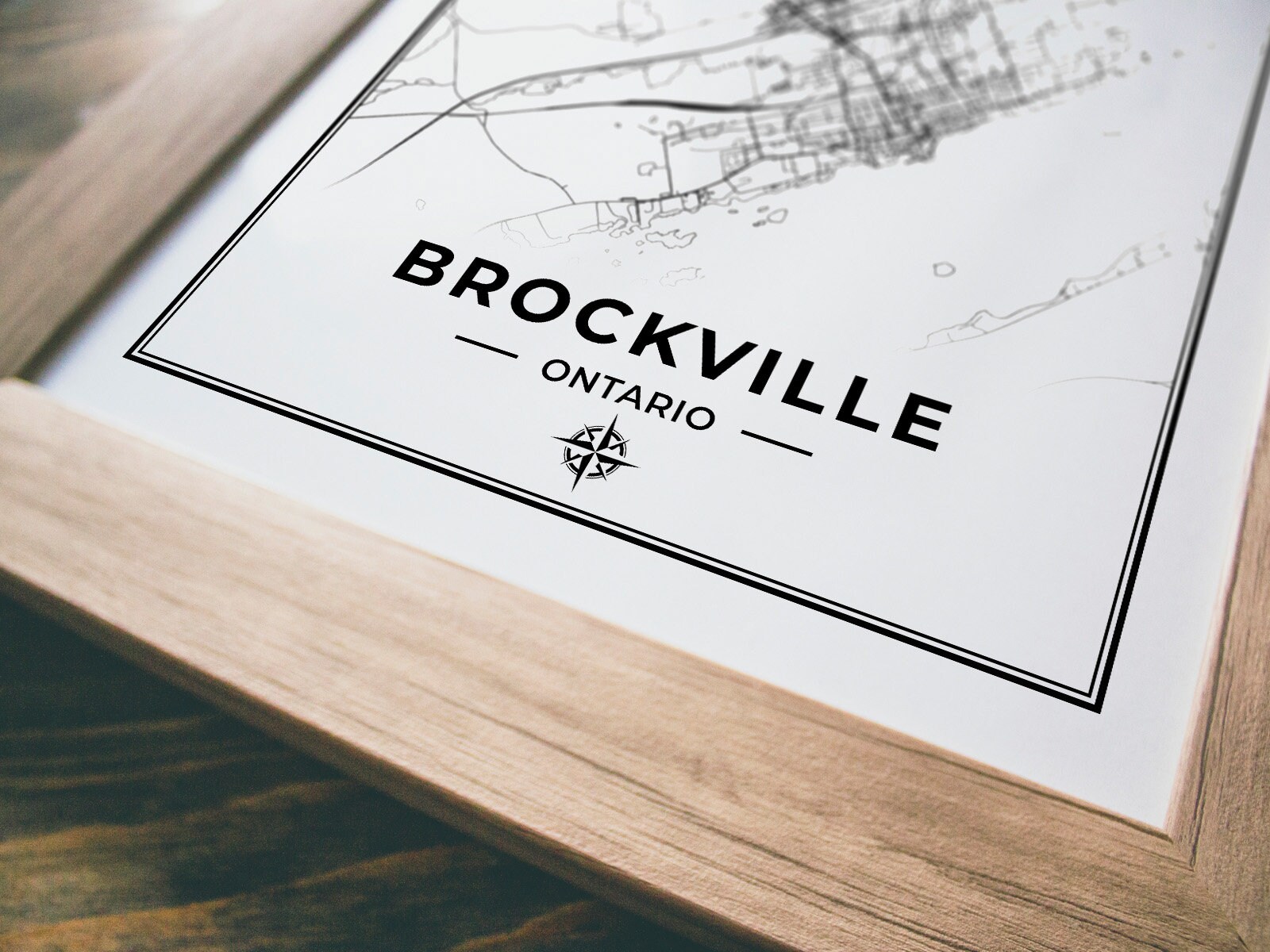 Brockville Map Print Map of Brockville Ontario Black & Etsy