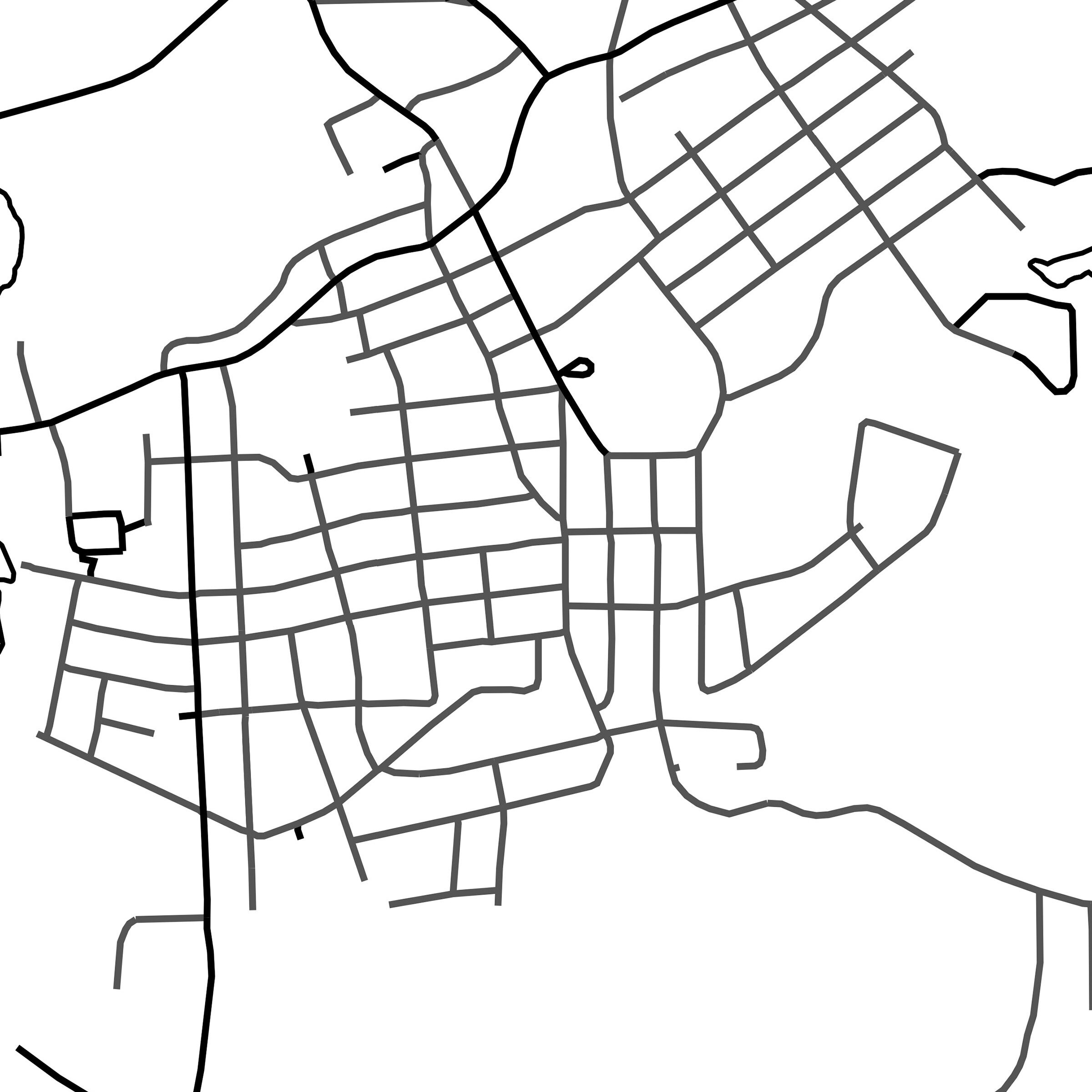 Kirkland Lake Map Print Map of Kirkland Lake Ontario Black Etsy Canada